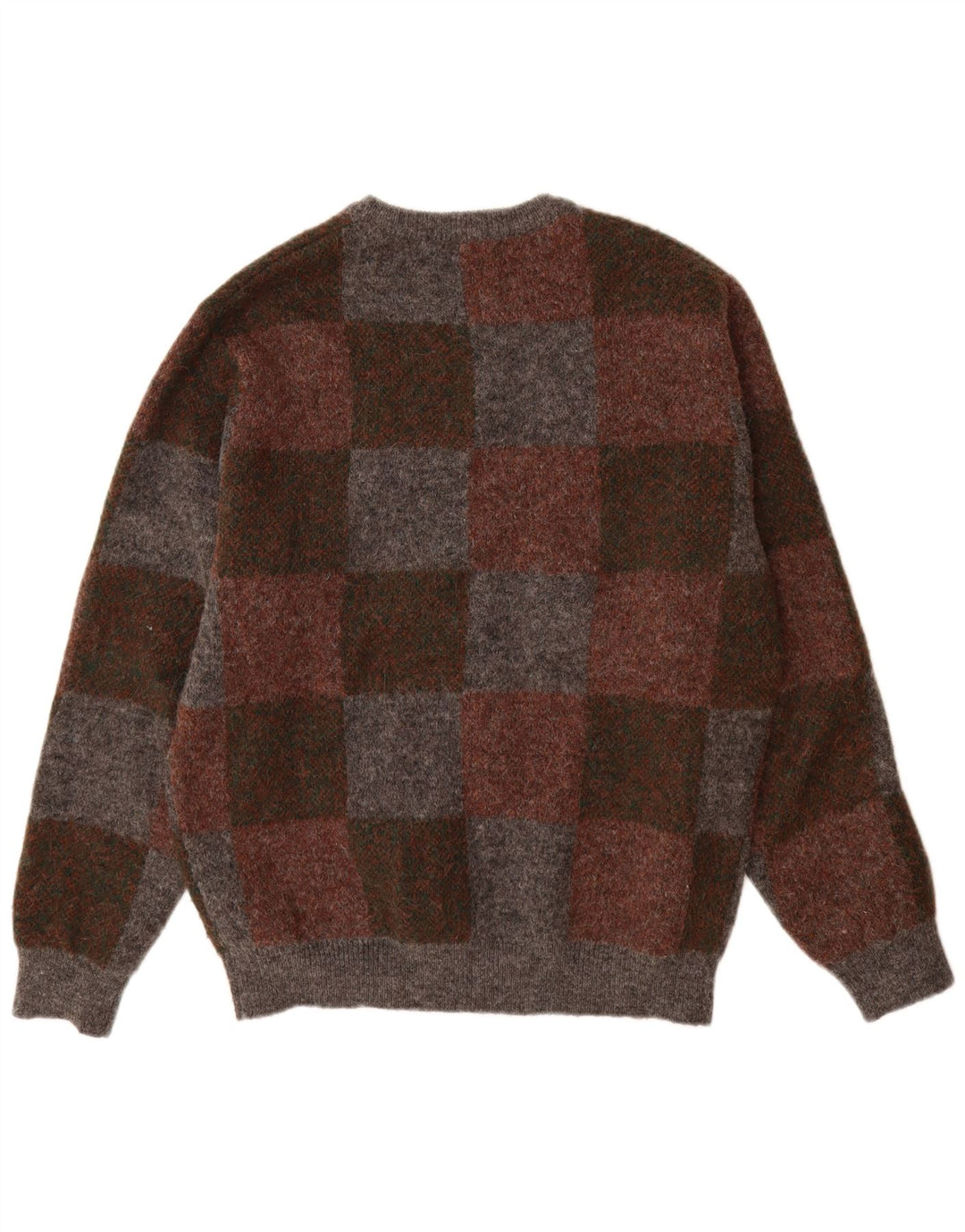 Zara Mens Crew Neck Jumper Sweater XL Multicoloured Geometric Polyester