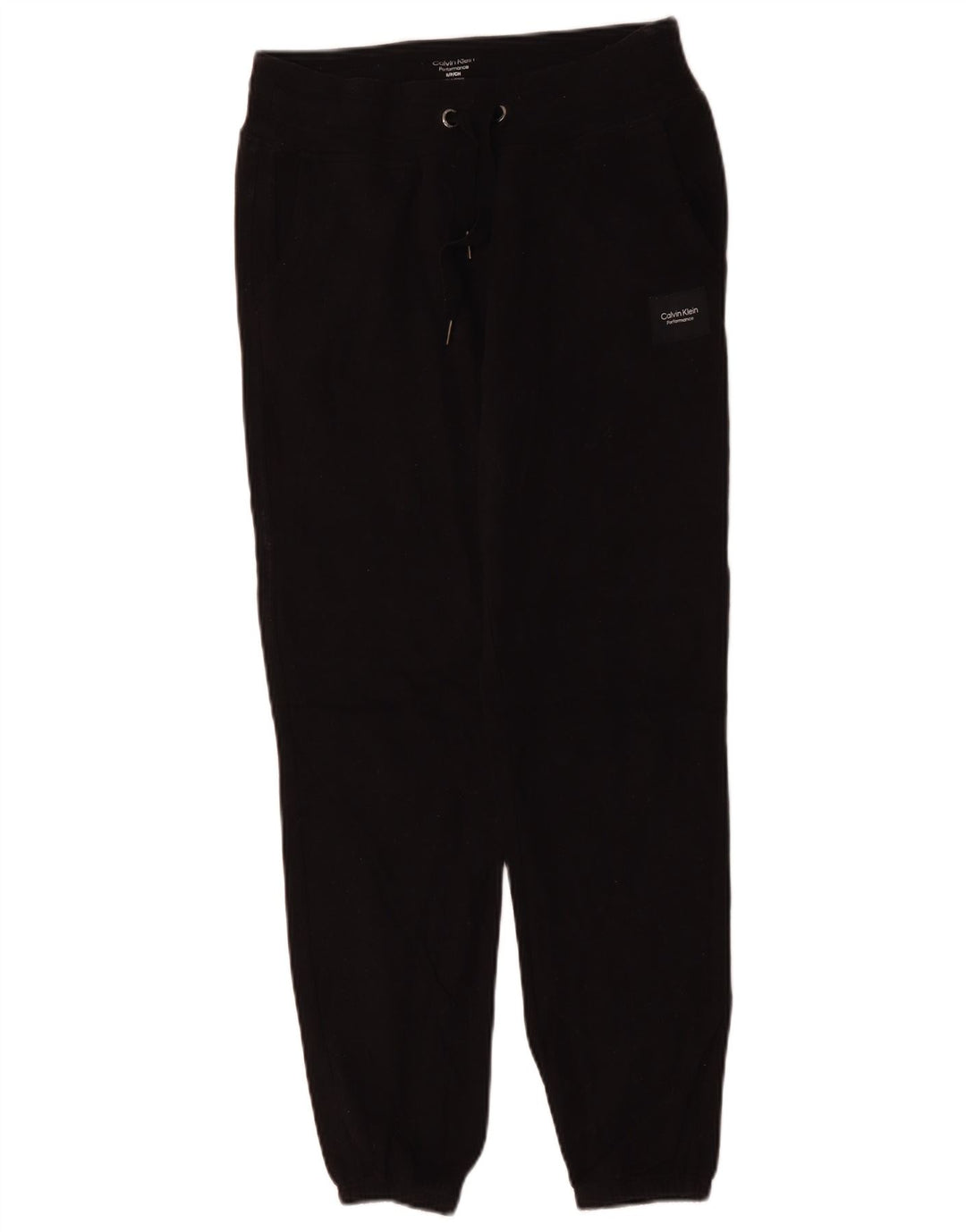 CALVIN KLEIN Mens Tracksuit Trousers Joggers Small  Black Cotton