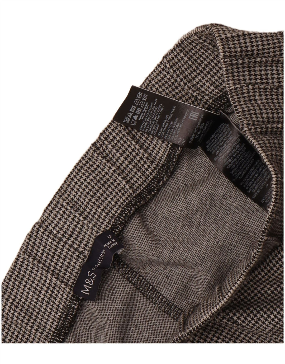Marks & Spencer Womens Cropped Trousers UK 12 Medium W28 L24 Grey
