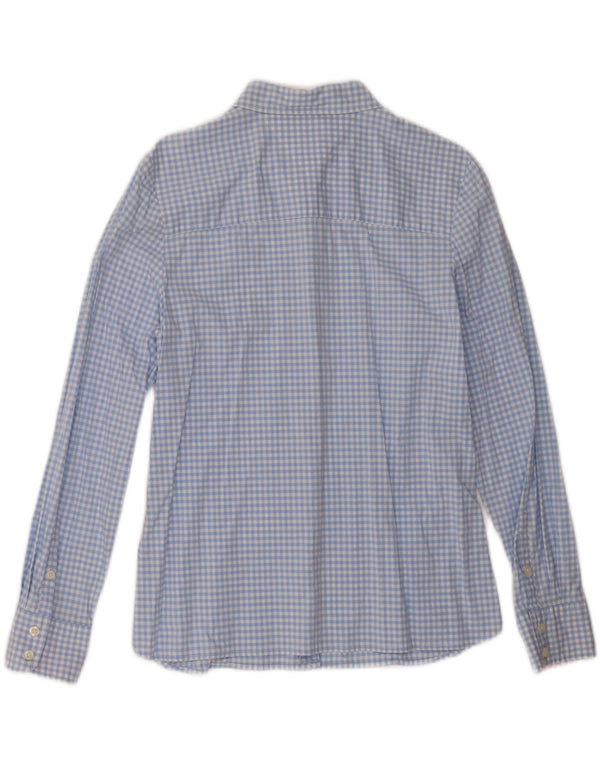 Tommy Hilfiger Womens Shirt UK 14 Large Blue Gingham Cotton