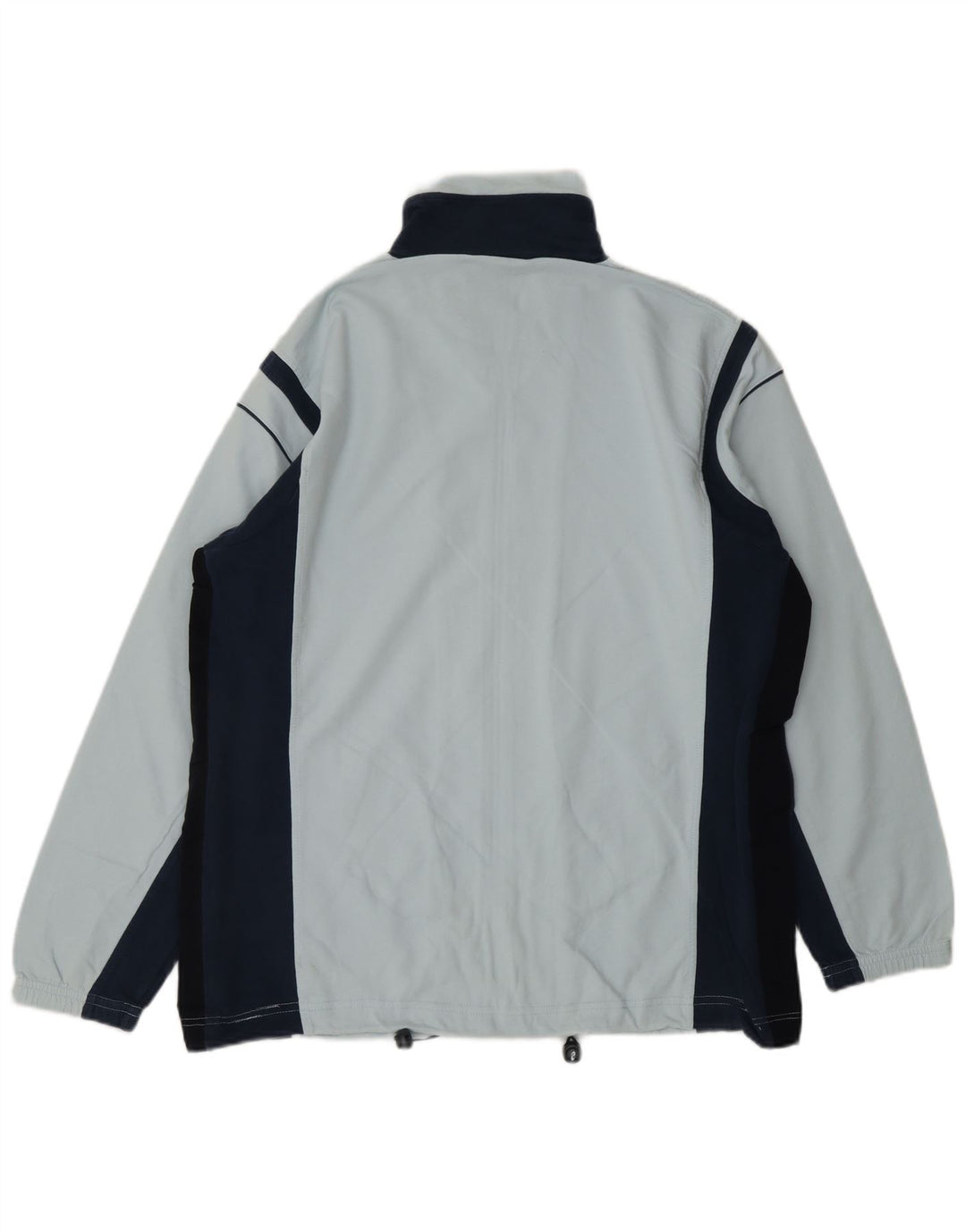 ASICS Mens Tracksuit Top Jacket Medium Blue Colourblock