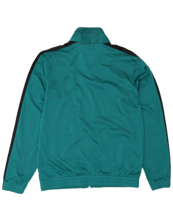 CHAMPION Mens Tracksuit Top Jacket Large Green Colourblock Polyester