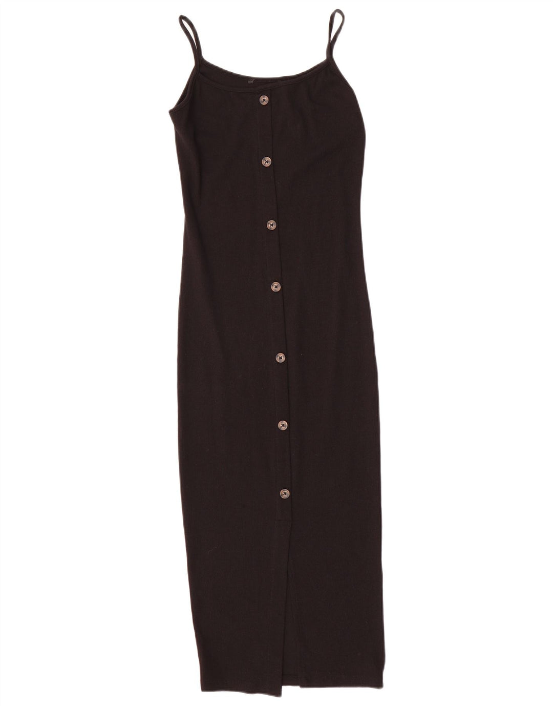 Vintage Womens Sleeveless Bodycon Dress UK 8 Small Black