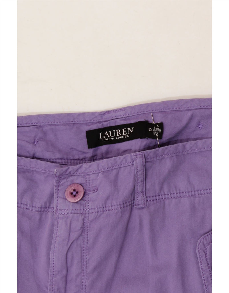 RALPH LAUREN Womens Straight Cargo Trousers US 10 Large W34 L28 Purple Vintage Ralph Lauren and Second-Hand Ralph Lauren from Messina Hembry 