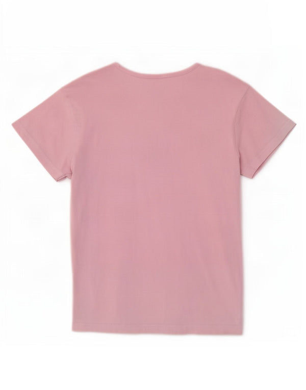 Fila Womens Graphic T-Shirt Top UK 16 Large Pink Cotton