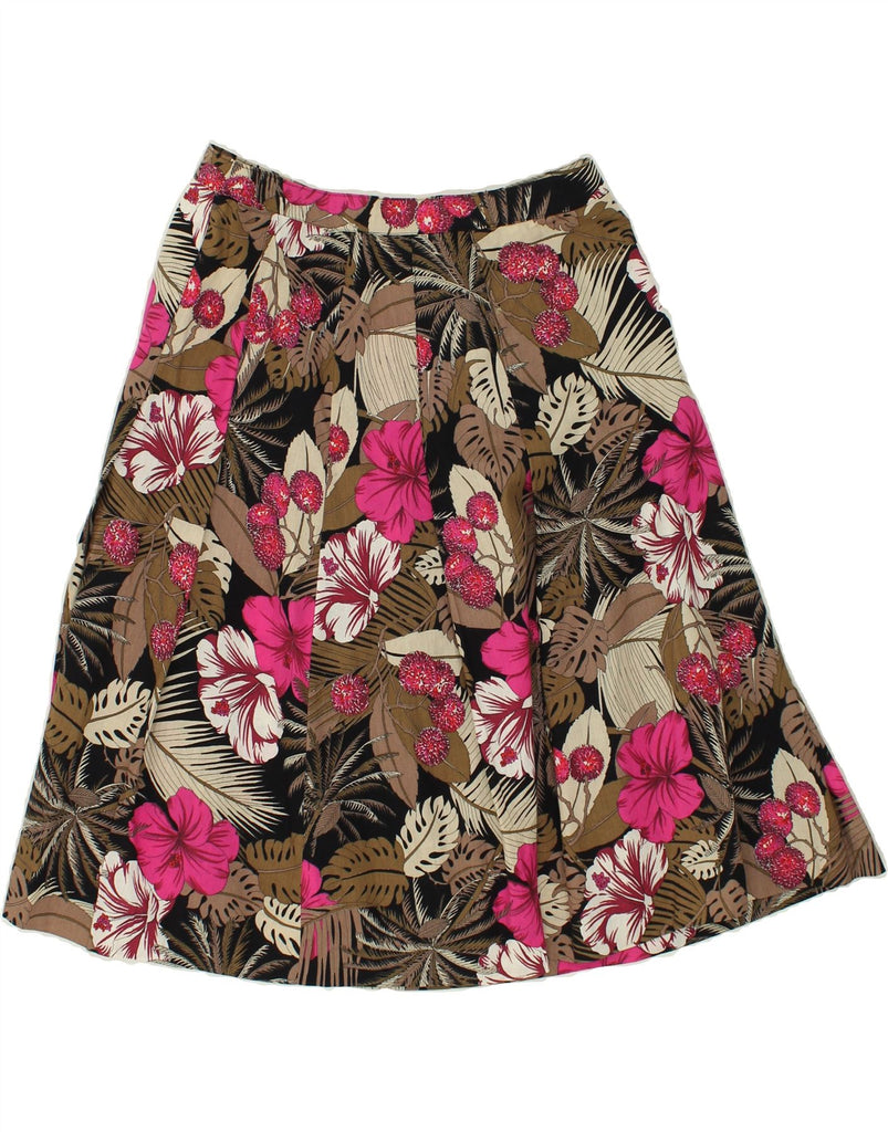 VINTAGE Womens A-Line Skirt W30 Medium Multicoloured Floral Vintage Vintage and Second-Hand Vintage from Messina Hembry 