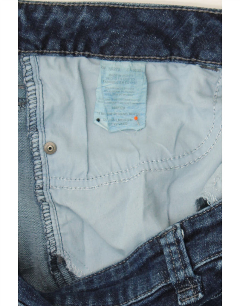 LEE Womens Slender Secret Capri Jeans US 18 2XL W36 L20 Navy Blue Cotton Vintage Lee and Second-Hand Lee from Messina Hembry 