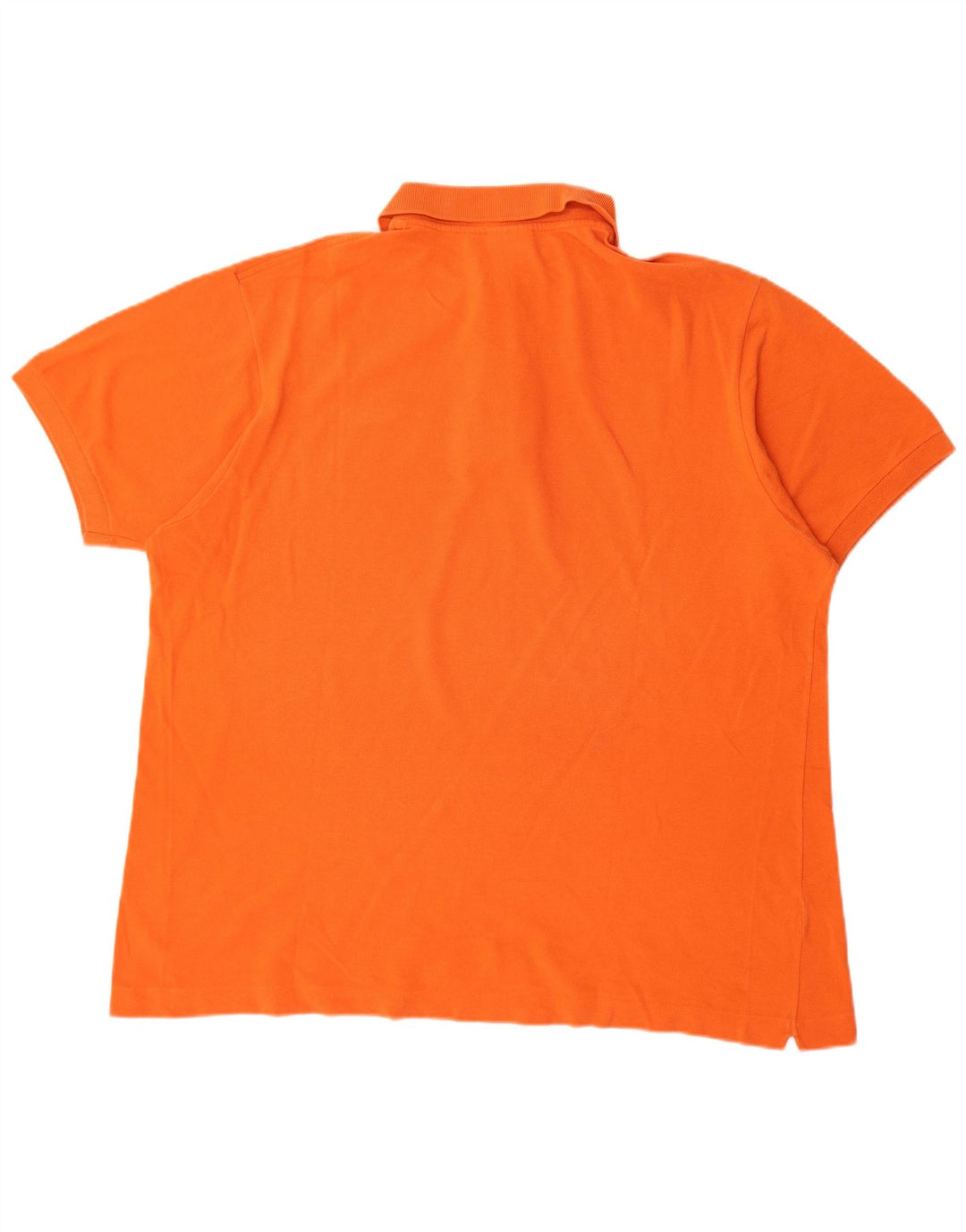 Lacoste Mens Polo Shirt Size 7 2XL Orange Cotton