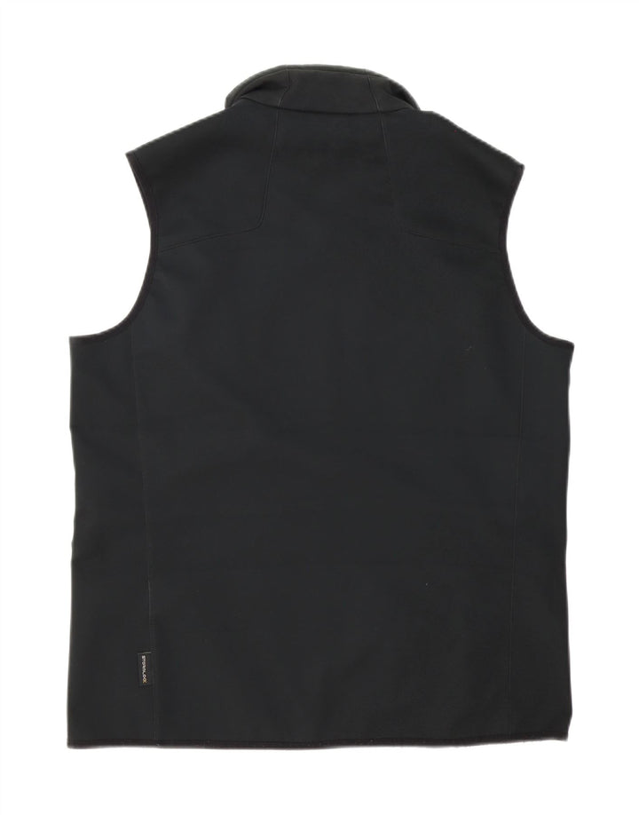 Jack Wolfskin Mens Gilet UK 40 Large Black Polyester