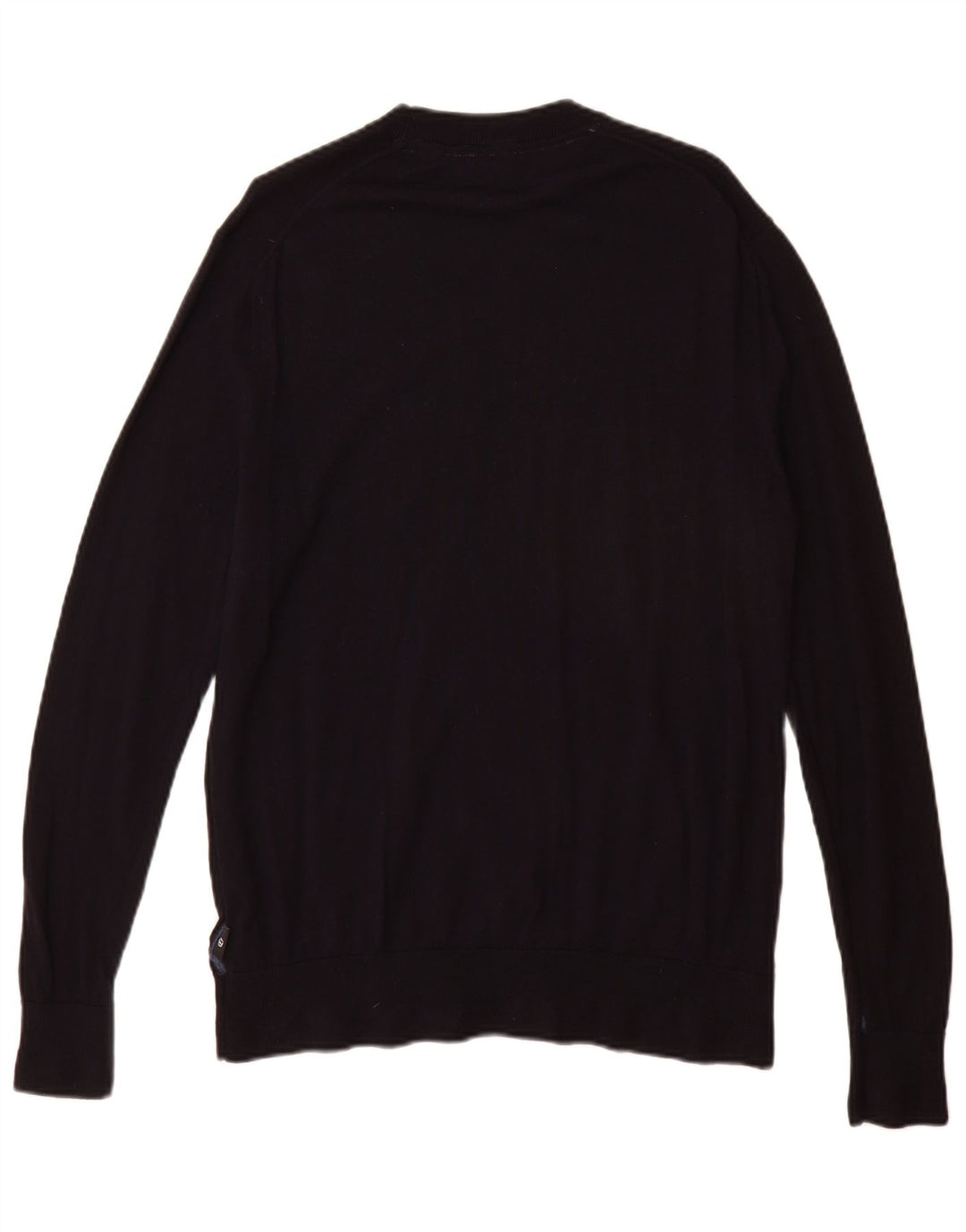 Ted Baker Womens Crew Neck Jumper Sweater Size 5 XL Navy Blue Wool