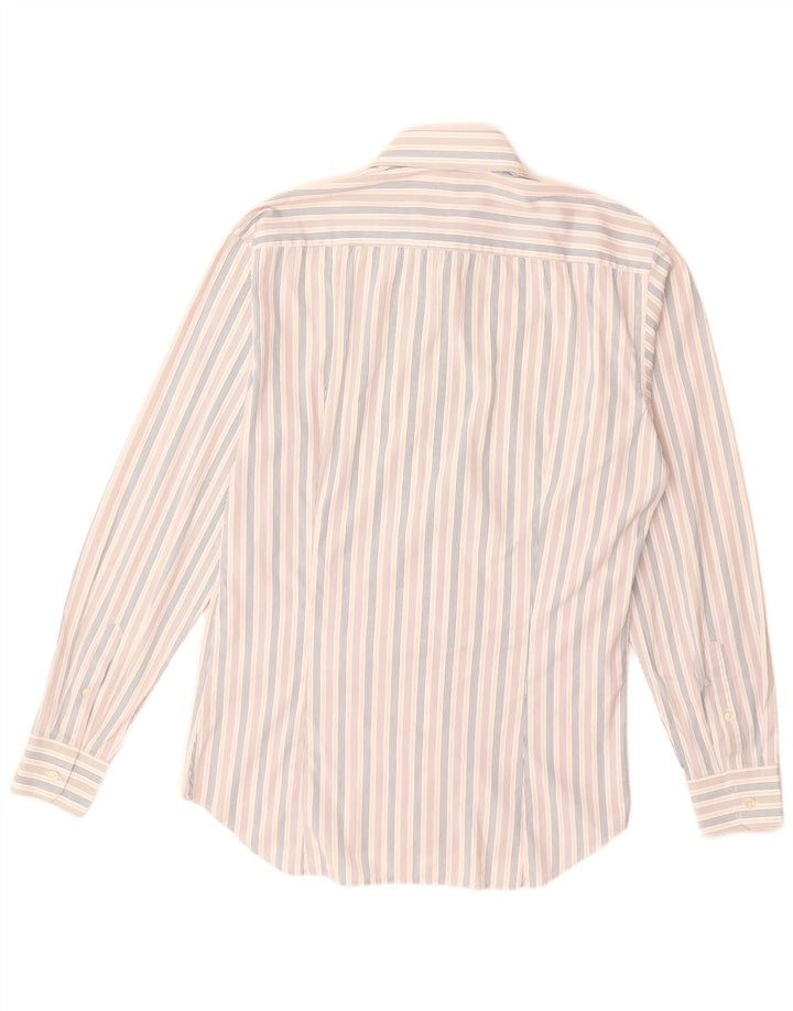 Prada Mens Shirt Size 39 15 1/2 Medium White Striped
