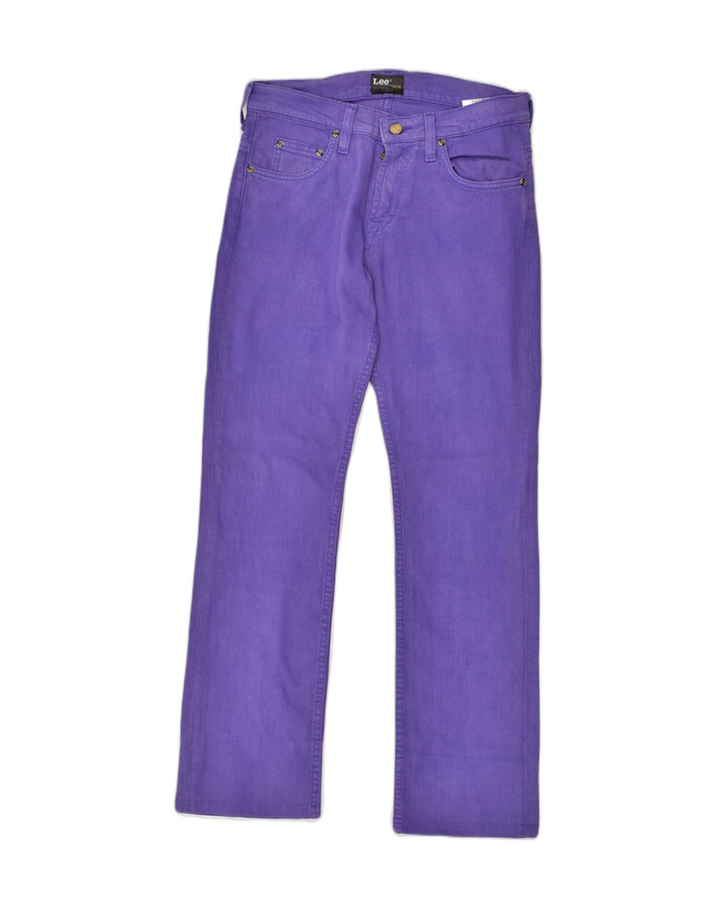 LEE Womens Straight Jeans W29 L29  Purple Cotton | Vintage Lee | Thrift | Second-Hand Lee | Used Clothing | Messina Hembry 