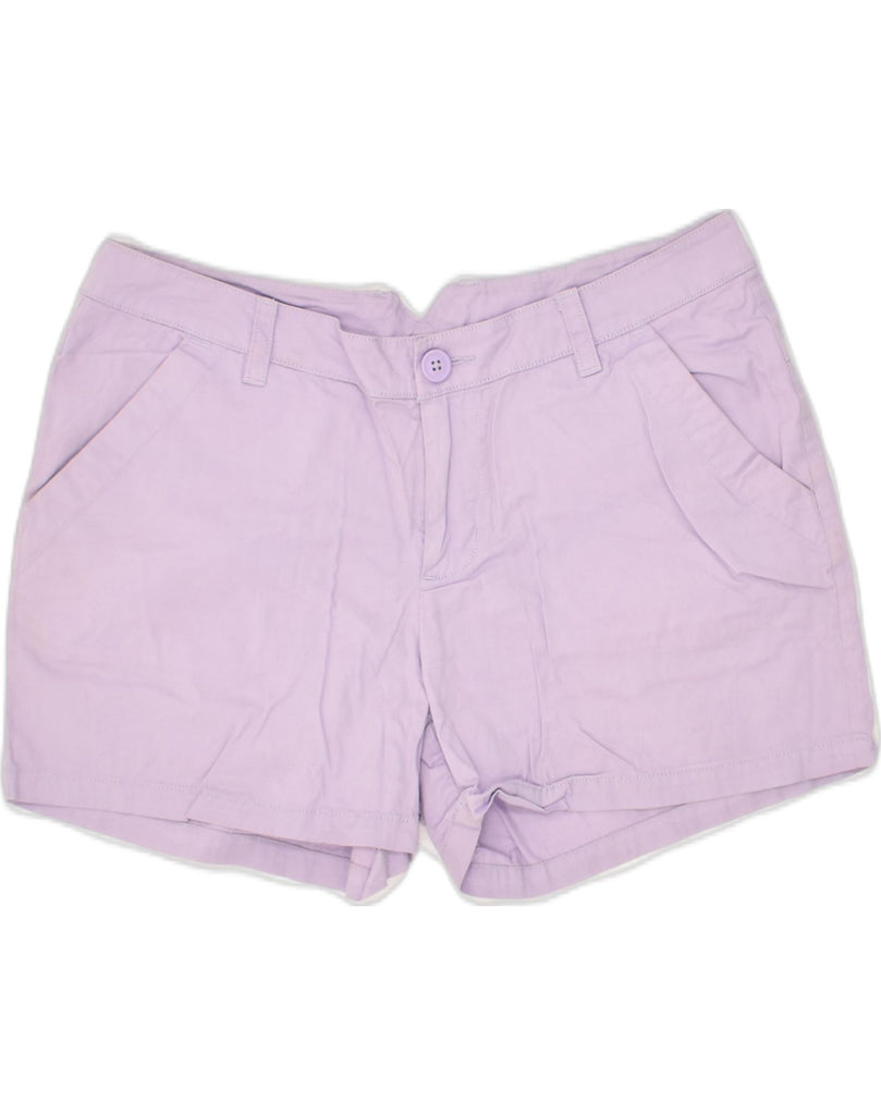 COLUMBIA Womens Hot Pants US 10 Large W34 Purple Cotton | Vintage Columbia | Thrift | Second-Hand Columbia | Used Clothing | Messina Hembry 