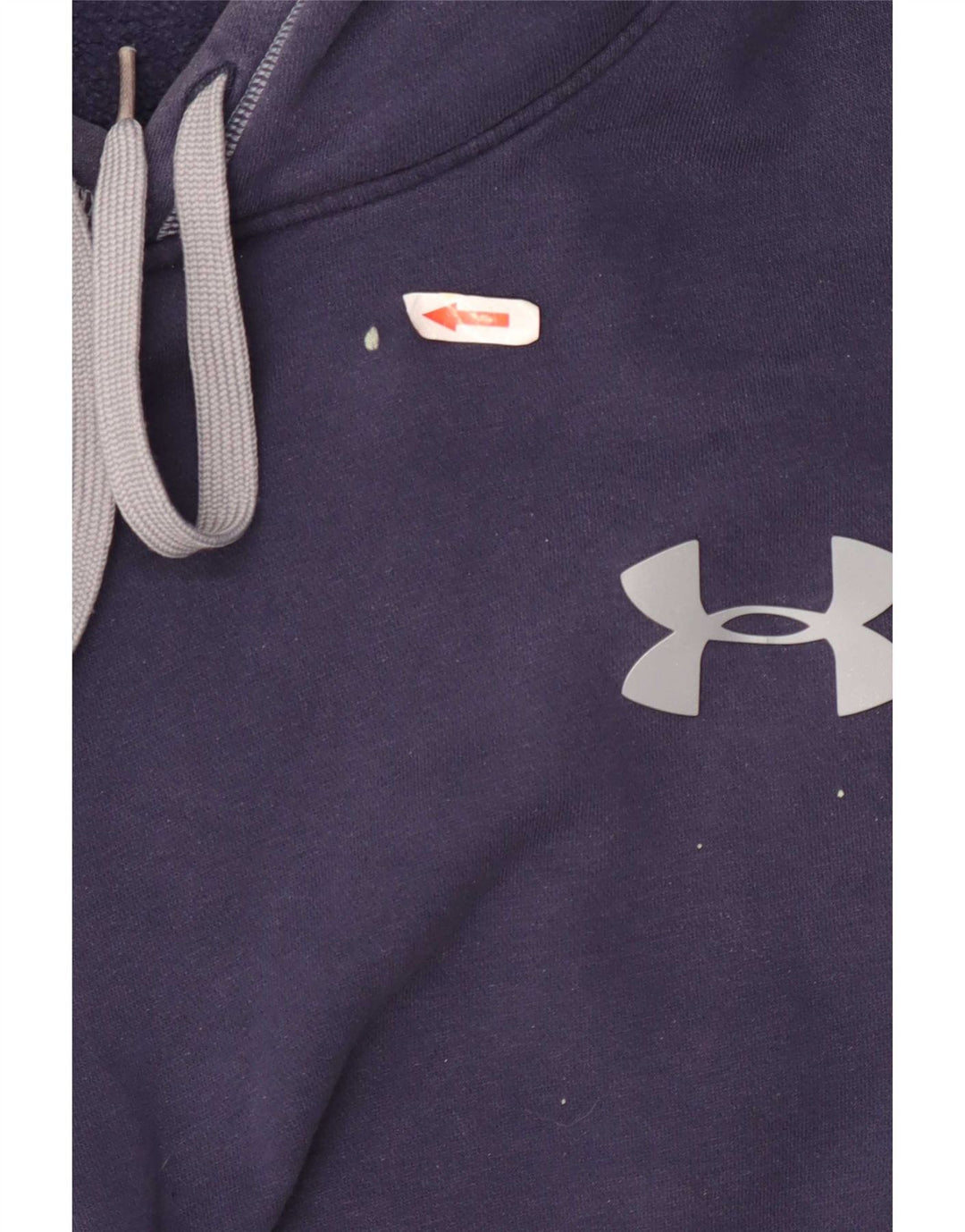 Under Armour Mens Hoodie Jumper Large Navy Blue Cotton