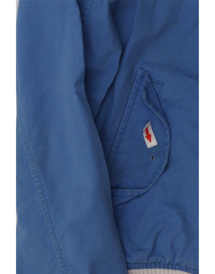 Superdry Mens Bomber Jacket UK 38 Medium Blue Colourblock Cotton