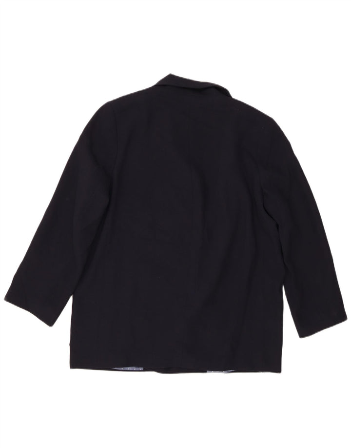 Marks & Spencer Womens Alexa Chung Blazer Jacket UK 14 Large Navy Blue