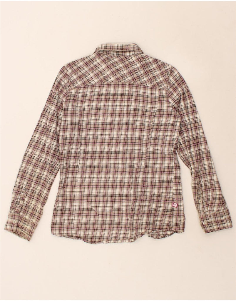 MOUNTAIN WAREHOUSE Womens Flannel Shirt UK 10 Small Pink Check Cotton Vintage Mountain Warehouse and Second-Hand Mountain Warehouse from Messina Hembry 