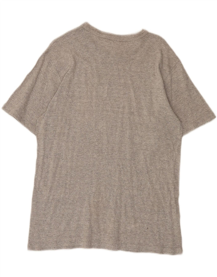Champion Mens Graphic T-Shirt Top Medium Grey Cotton