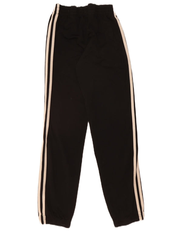 Adidas Boys Tracksuit Trousers Joggers 9-10 Years  Black Polyester