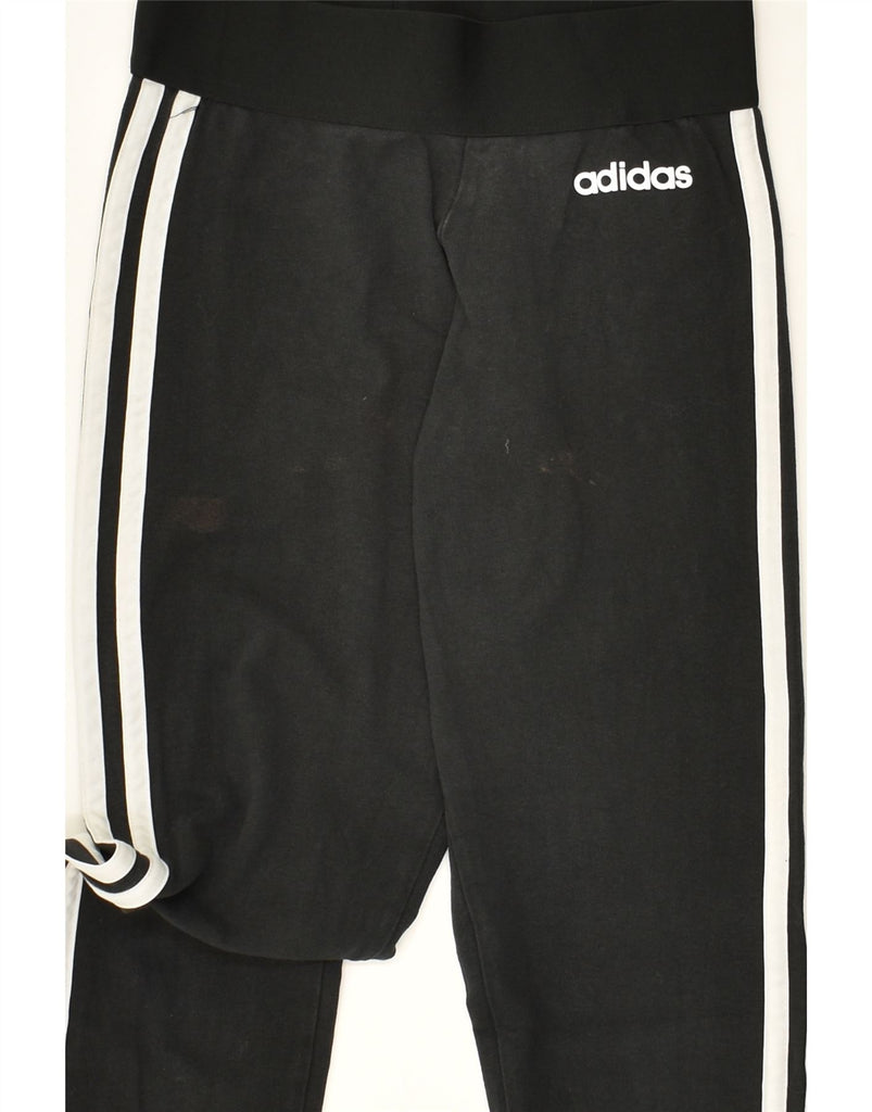 ADIDAS Womens Leggings UK 0-2 2XS Black Cotton | Vintage Adidas | Thrift | Second-Hand Adidas | Used Clothing | Messina Hembry 