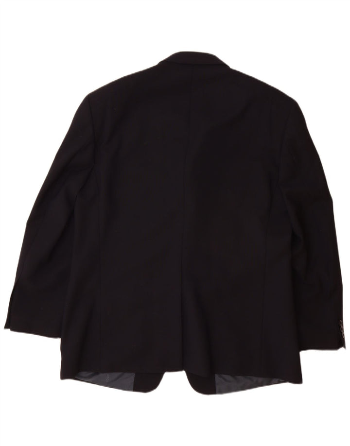 Cerruti 1881 Mens 3 Button Blazer Jacket UK 40 Large Navy Blue Virgin Wool
