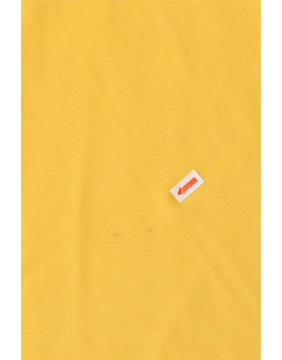 TOMMY HILFIGER Mens Regular Fit Polo Shirt Medium Yellow Cotton