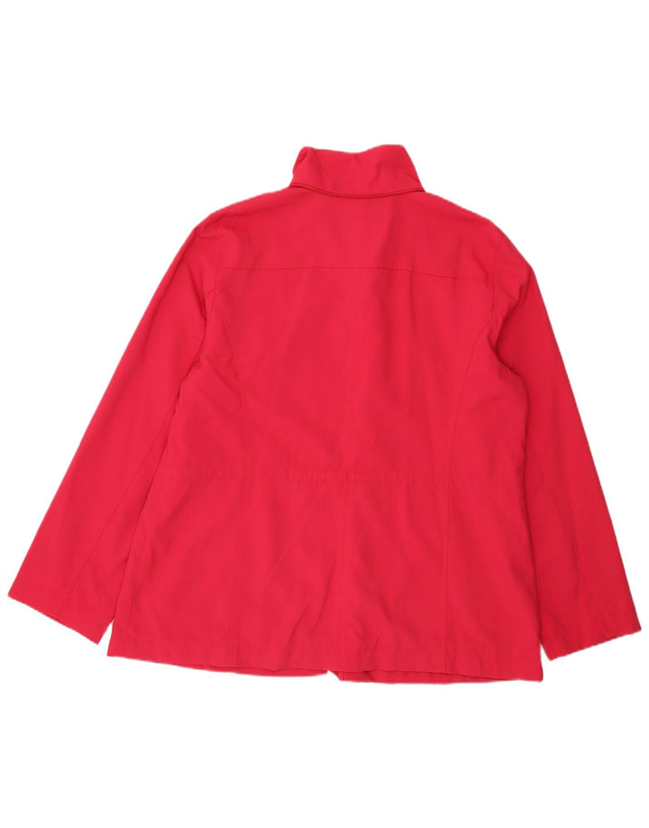 Marks & Spencer Womens Bomber Jacket UK 18 XL Pink Polyamide