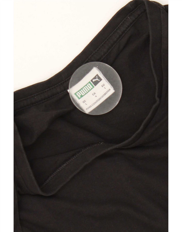 Puma Mens T-Shirt Top Large Black
