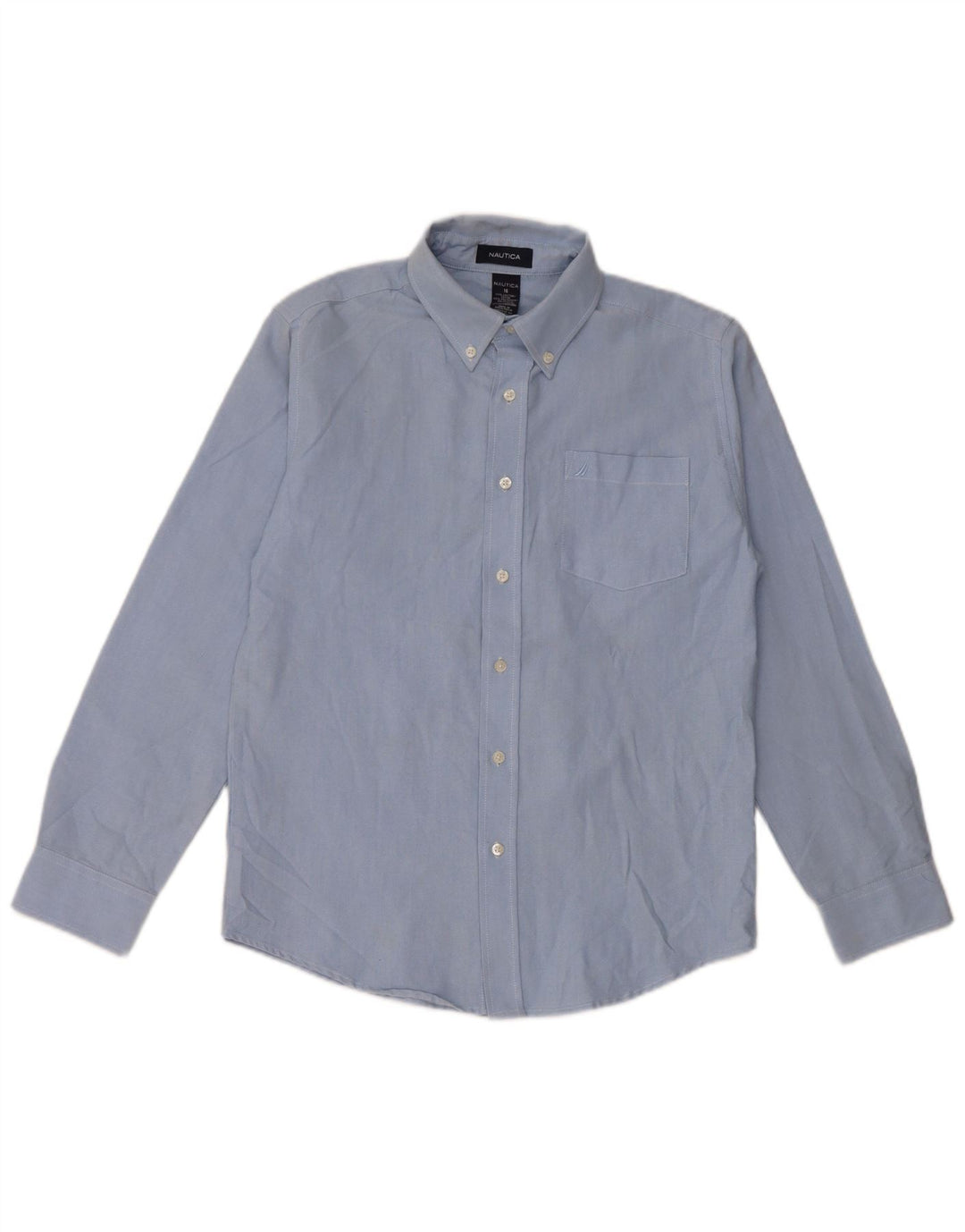 Nautica Boys Shirt 15-16 Years Blue Cotton