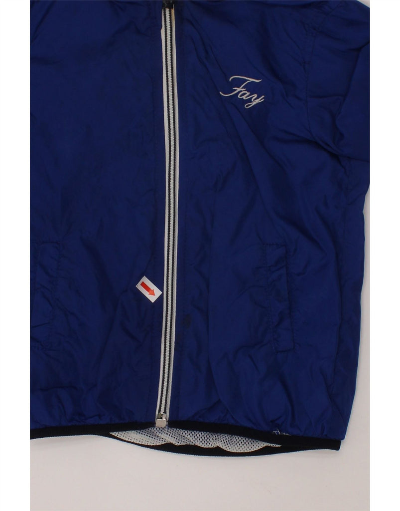 FAY Baby Boys Hooded Rain Jacket 12-18 Months Blue Vintage Fay and Second-Hand Fay from Messina Hembry 