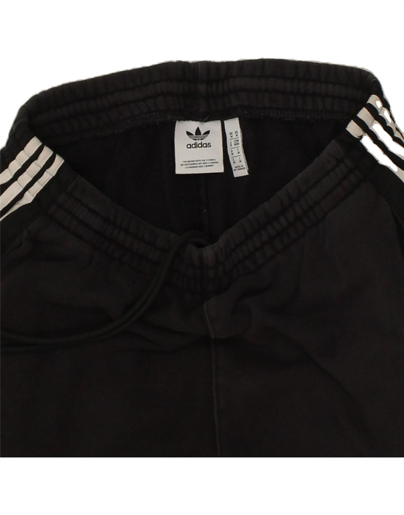 ADIDAS Mens Tracksuit Trousers Joggers Medium Black Cotton | Vintage Adidas | Thrift | Second-Hand Adidas | Used Clothing | Messina Hembry 