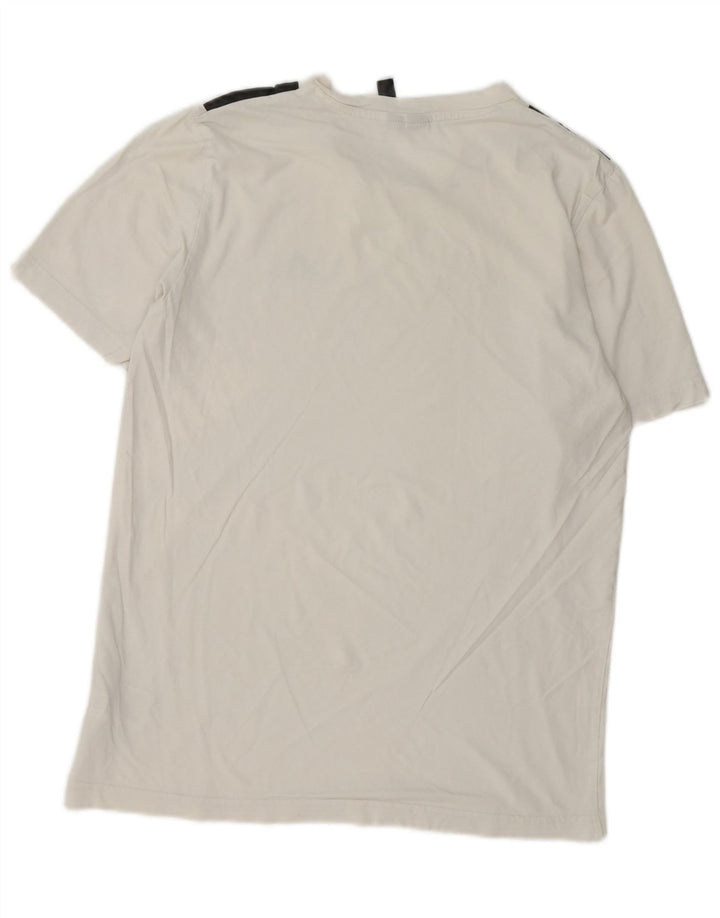 ADIDAS Mens T-Shirt Top Small White Cotton