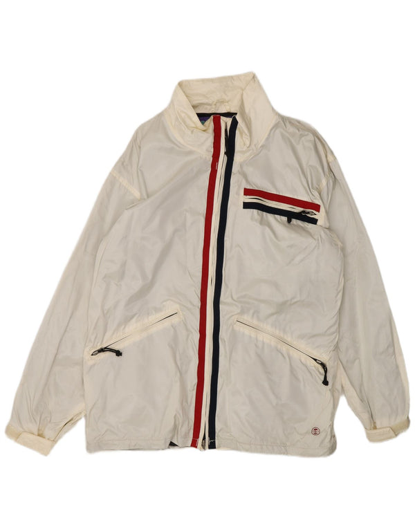 Burton Mens Snowboards Windbreaker Jacket UK 38 Medium White Colourblock