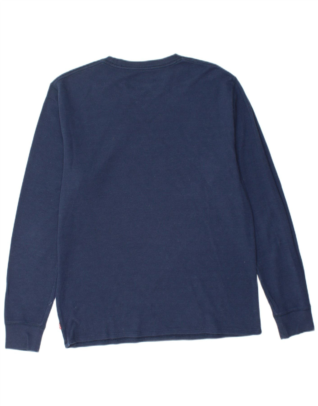 LEVI'S Boys Graphic Top Long Sleeve 15-16 Years Large Navy Blue Cotton