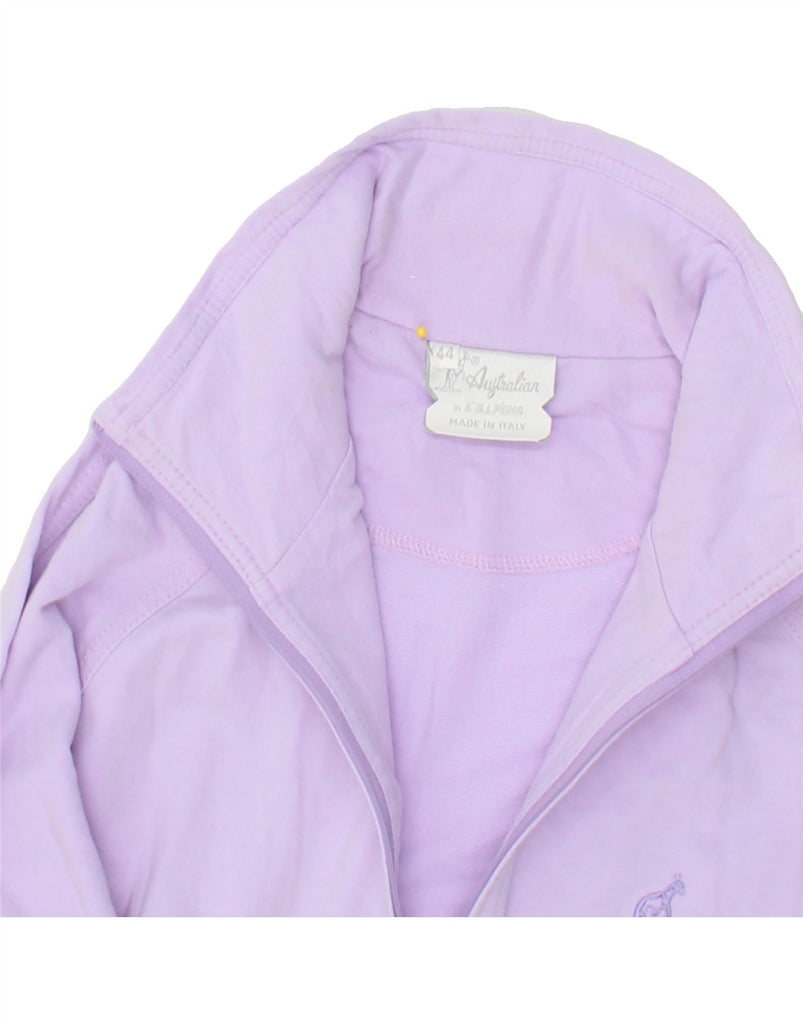 AUSTRALIAN L'ALPINA Womens Tracksuit Top Jacket IT 44 Medium Purple Cotton Vintage AUSTRALIAN L'ALPINA and Second-Hand AUSTRALIAN L'ALPINA from Messina Hembry 