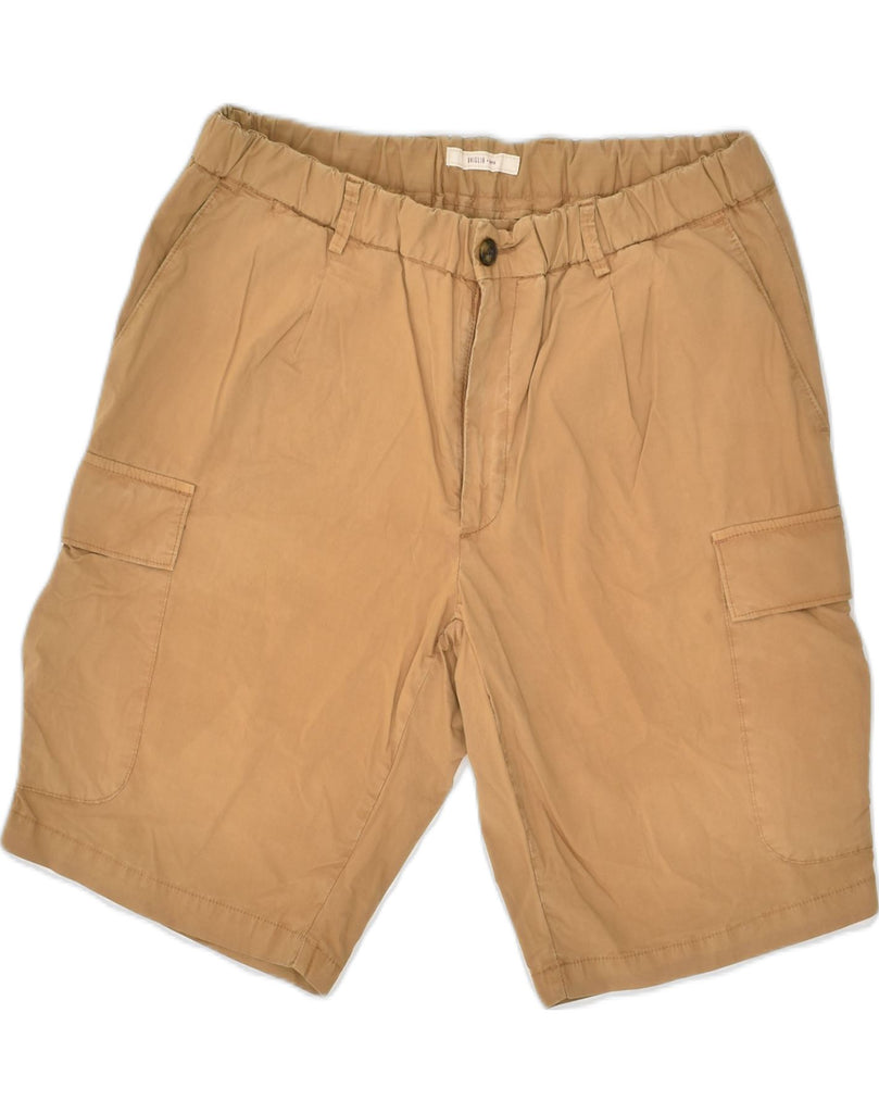 BRIGLIA Mens Cargo Shorts IT 52 XL W38 Brown Cotton | Vintage Briglia | Thrift | Second-Hand Briglia | Used Clothing | Messina Hembry 