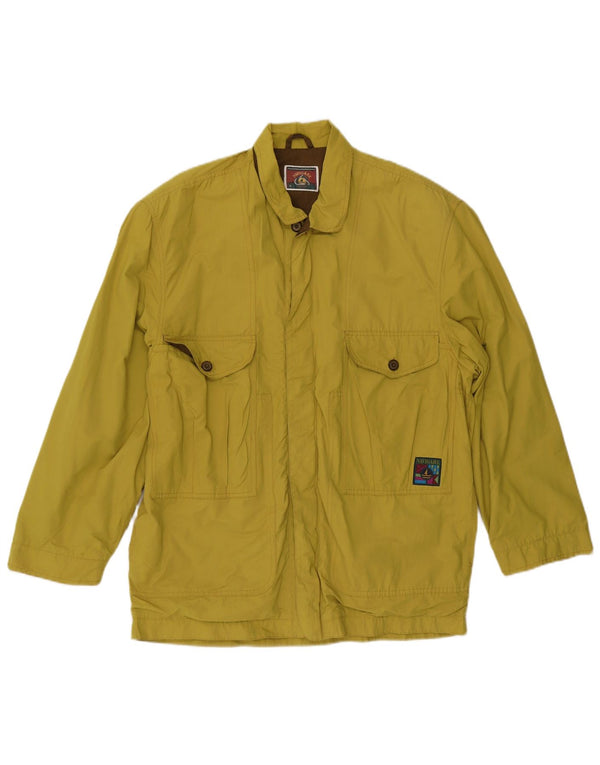 Navigare Mens Utility Jacket UK 40 Large Yellow Cotton