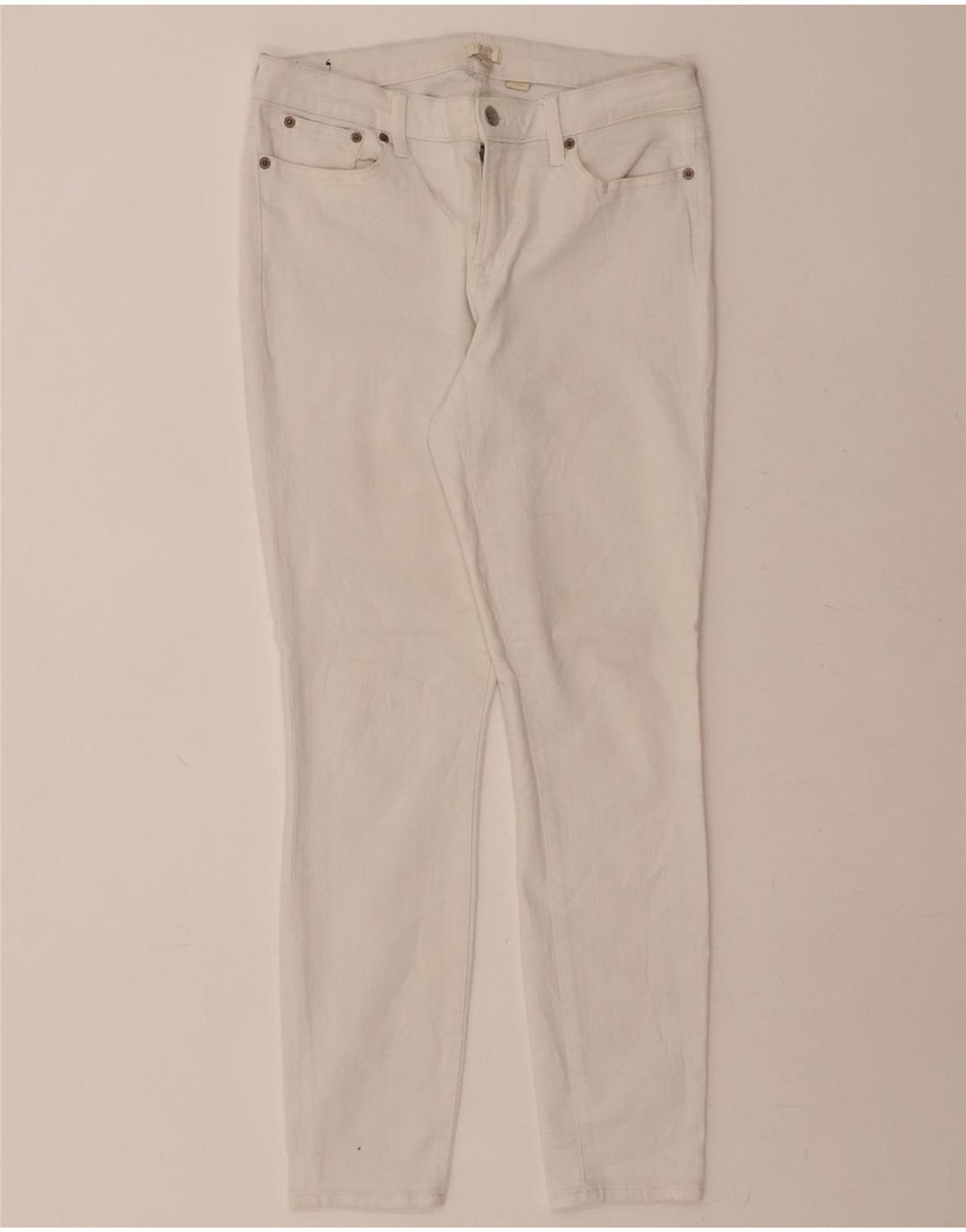 J. CREW Womens Skinny Jeans W30 L30 White Cotton Vintage J. Crew and Second-Hand J. Crew from Messina Hembry 