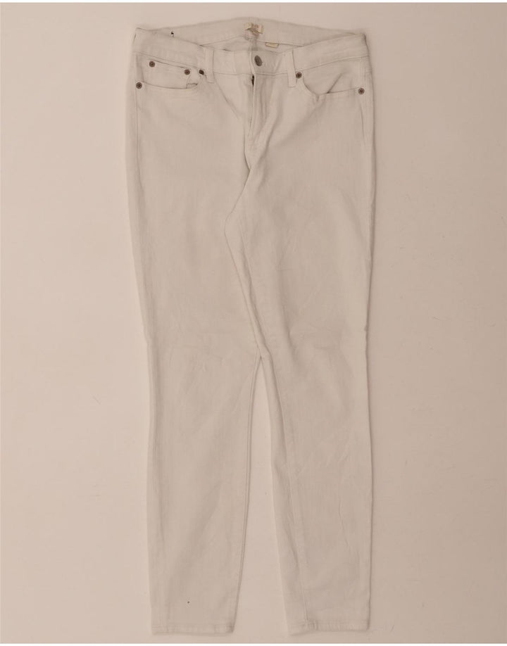 J. CREW Womens Skinny Jeans W30 L30 White Cotton Vintage J. Crew and Second-Hand J. Crew from Messina Hembry 
