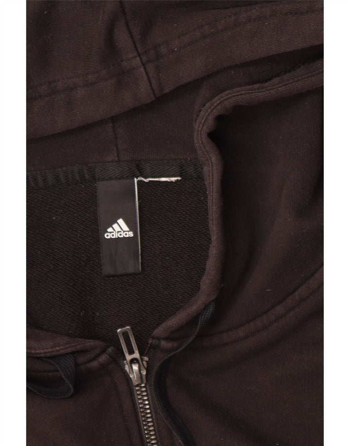 Adidas Mens Zip Hoodie Sweater 2XL Black