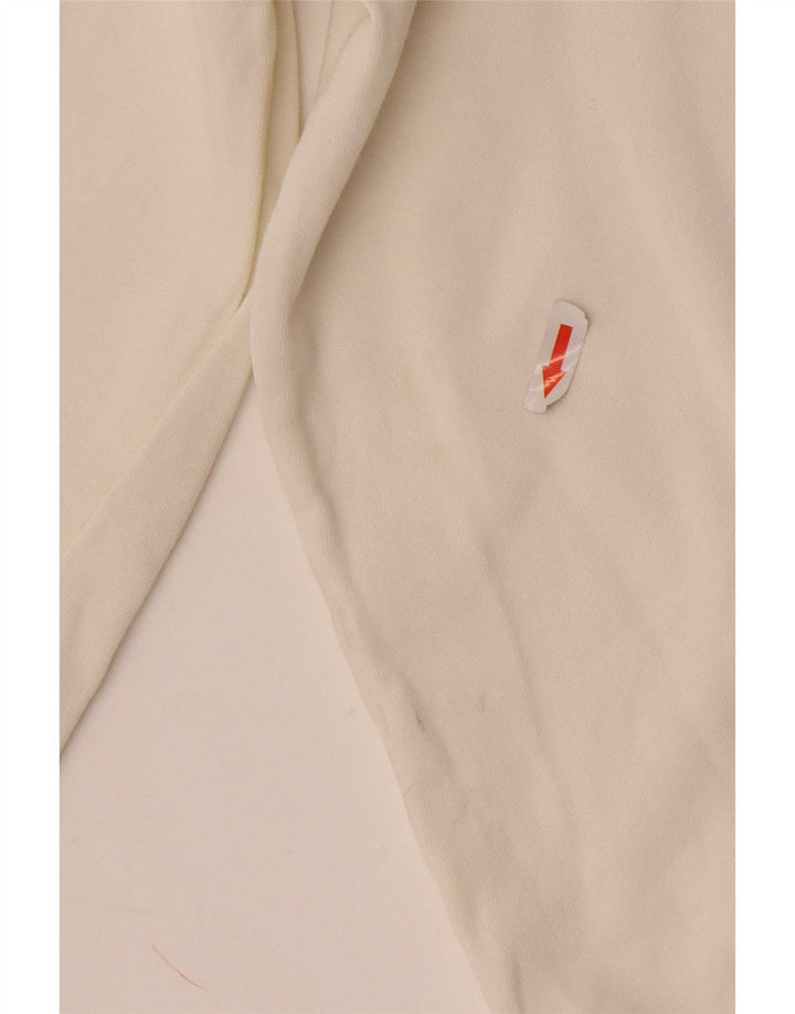 Barbour Mens Graphic Sweatshirt Jumper Medium White Cotton