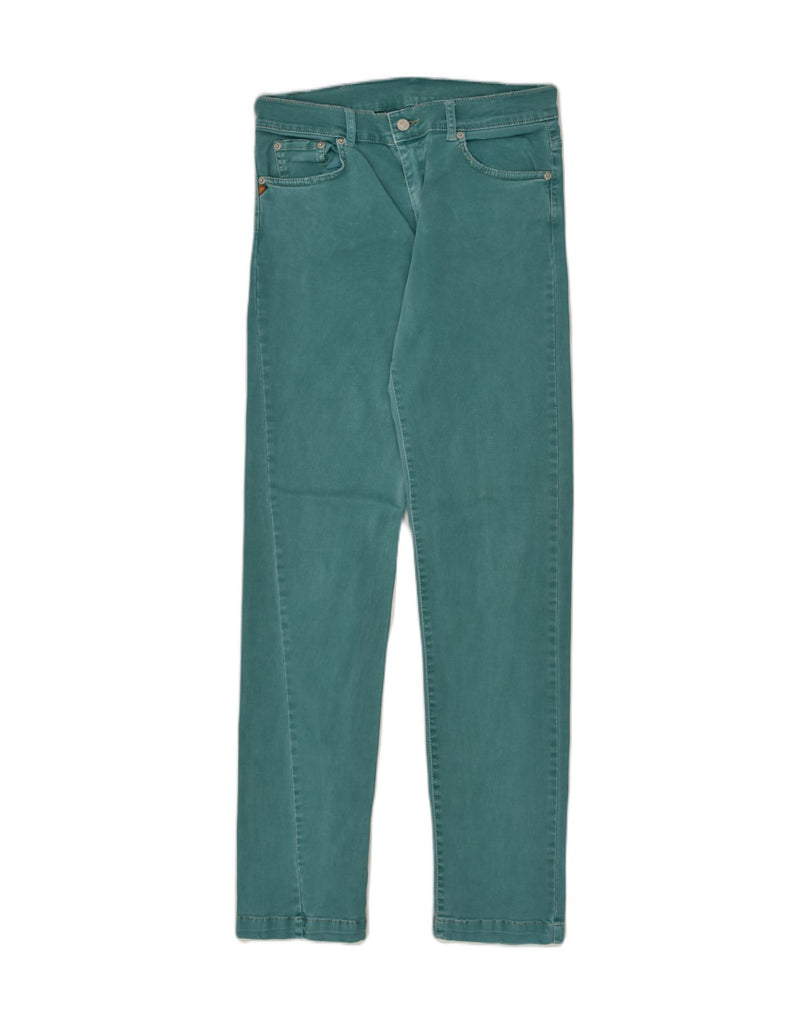 KAPPA Womens Straight Jeans W32 L34  Turquoise Cotton | Vintage Kappa | Thrift | Second-Hand Kappa | Used Clothing | Messina Hembry 