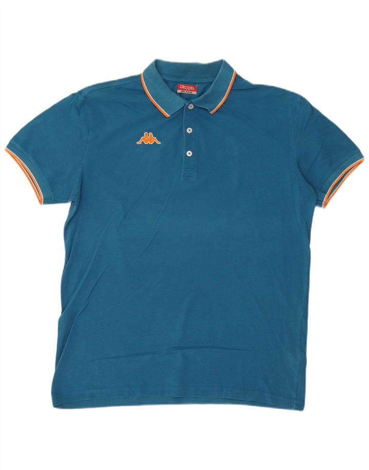 KAPPA Mens Polo Shirt 2XL Blue Cotton