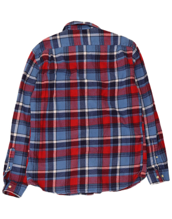 Jack Wills Mens Flannel Shirt Small Multicoloured Plaid Cotton