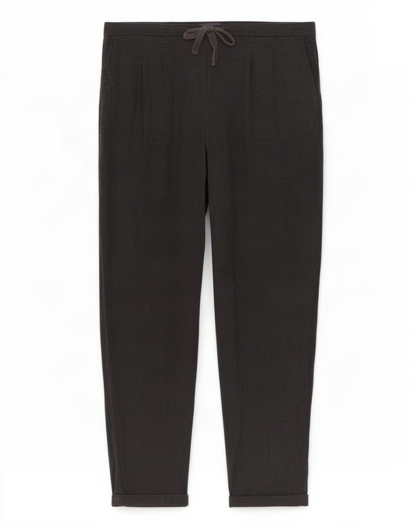 Marks & Spencer Womens Tapered Chino Trousers UK 16 Large W34 L26 Black
