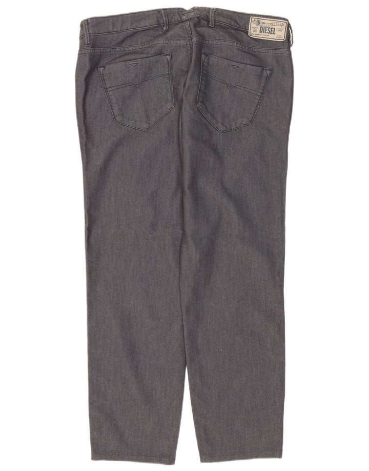 Diesel Womens Straight Jeans W32 L26 Grey Cotton