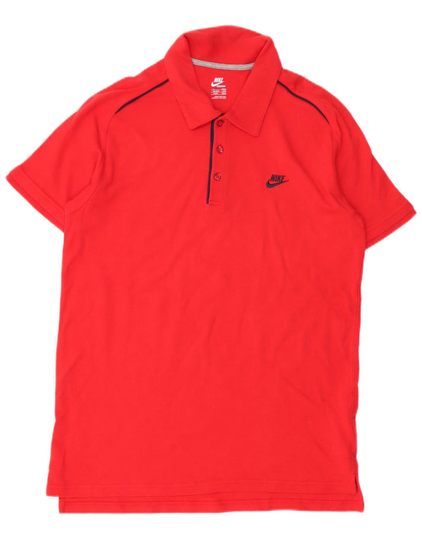 Nike Mens Polo Shirt UK 42/44 Large Red Cotton
