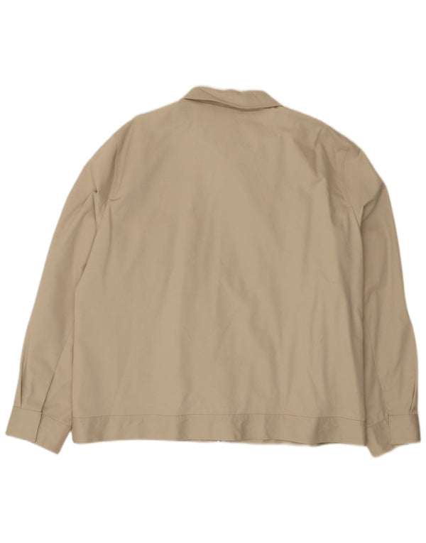 Marks & Spencer Mens Autograph Utility Jacket UK 44 2XL Beige Cotton