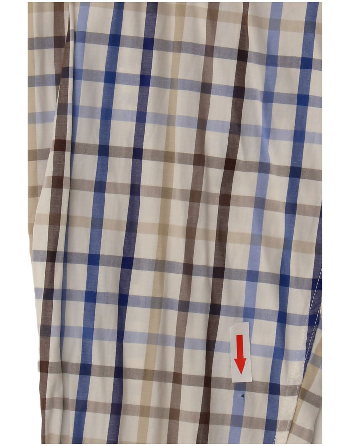 Paul & Shark Mens Yachting Shirt Size 44 XL Multicoloured Check Cotton