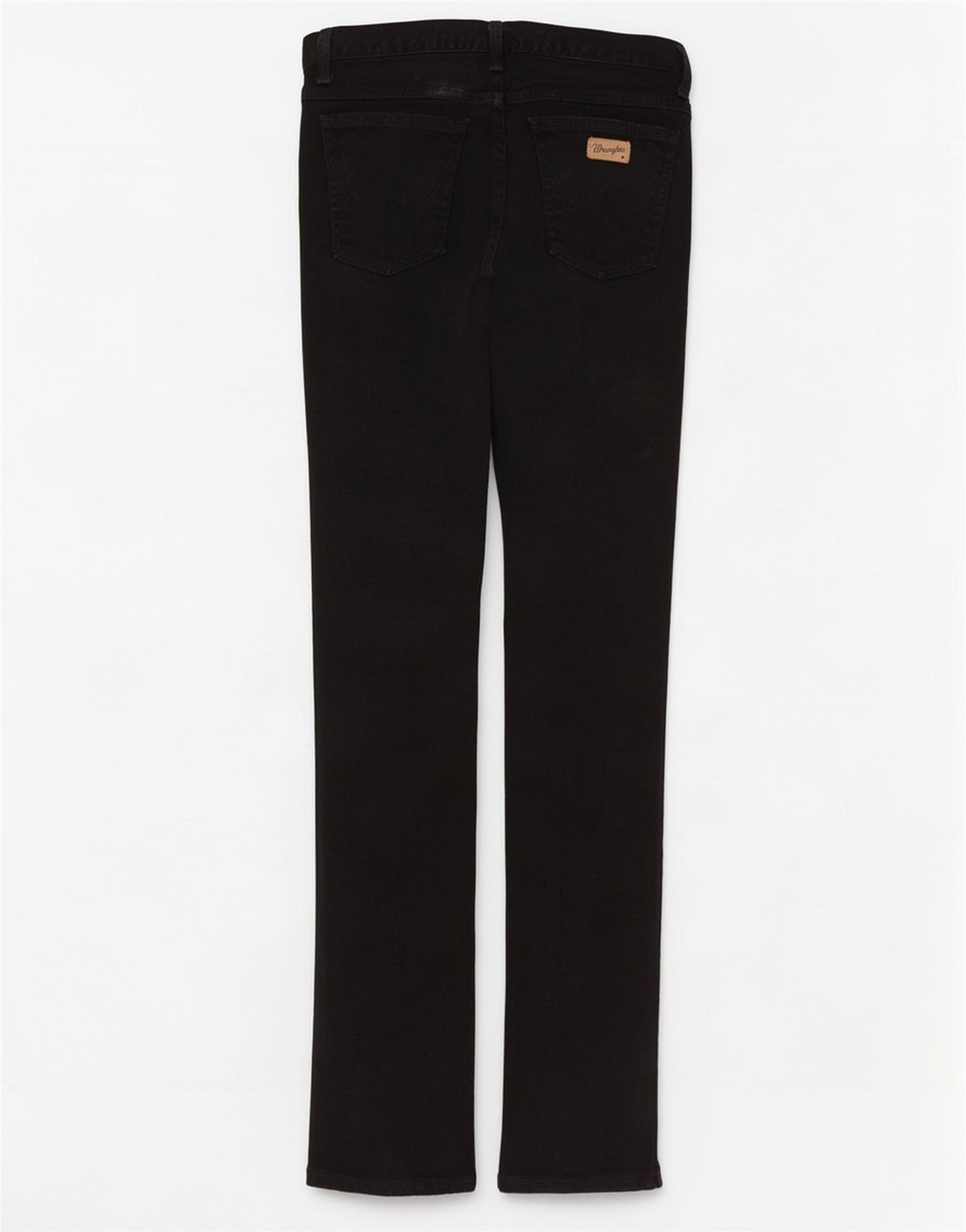 Wrangler Mens Slim Straight Jeans W32 L32 Black Cotton